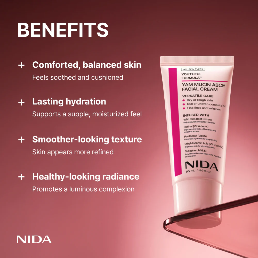 NIDA Youthful Formula™ Yam Mucin ABCE Facial Cream - Image 5