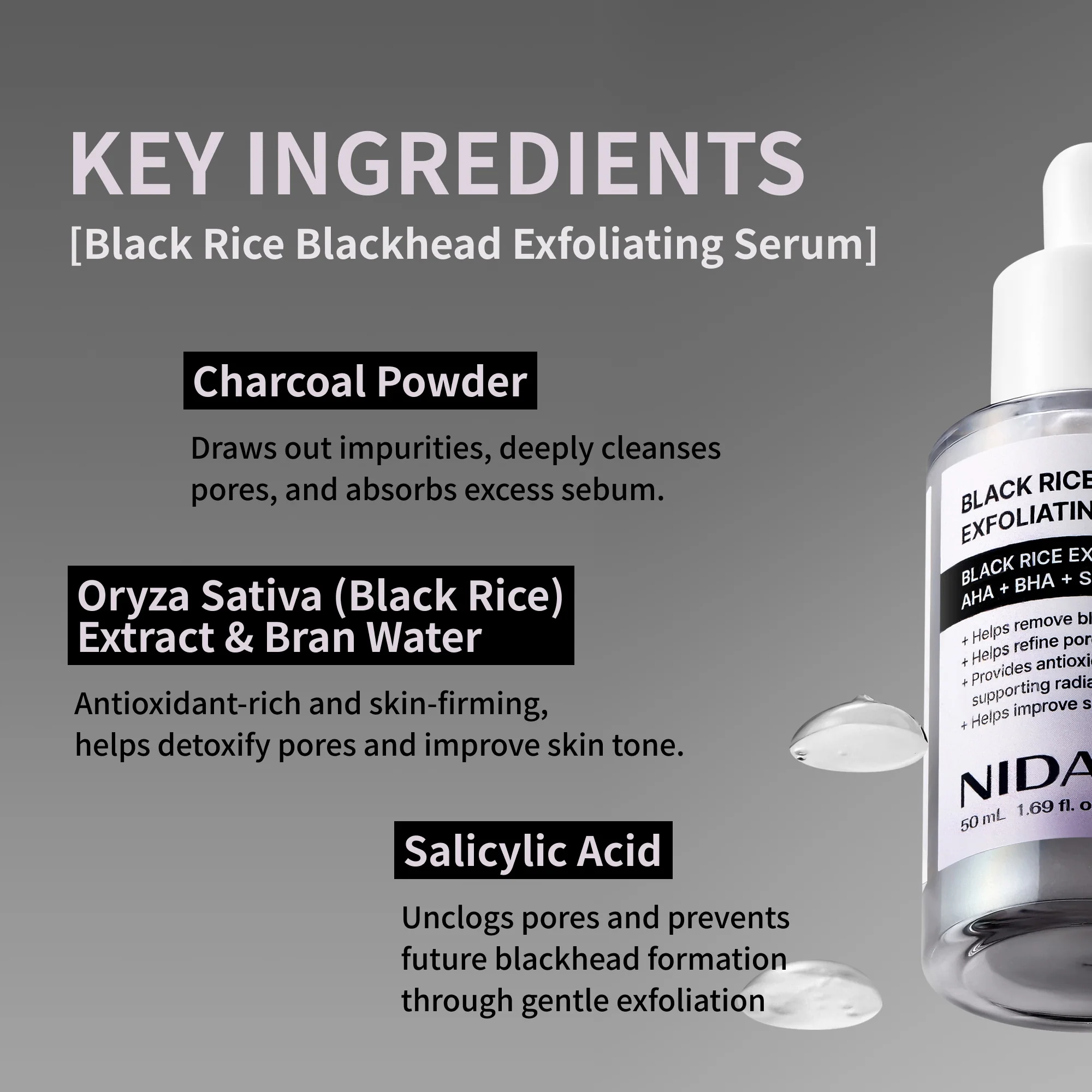 NIDA White Black Exfoliating Serum Duo Bundle - Image 10