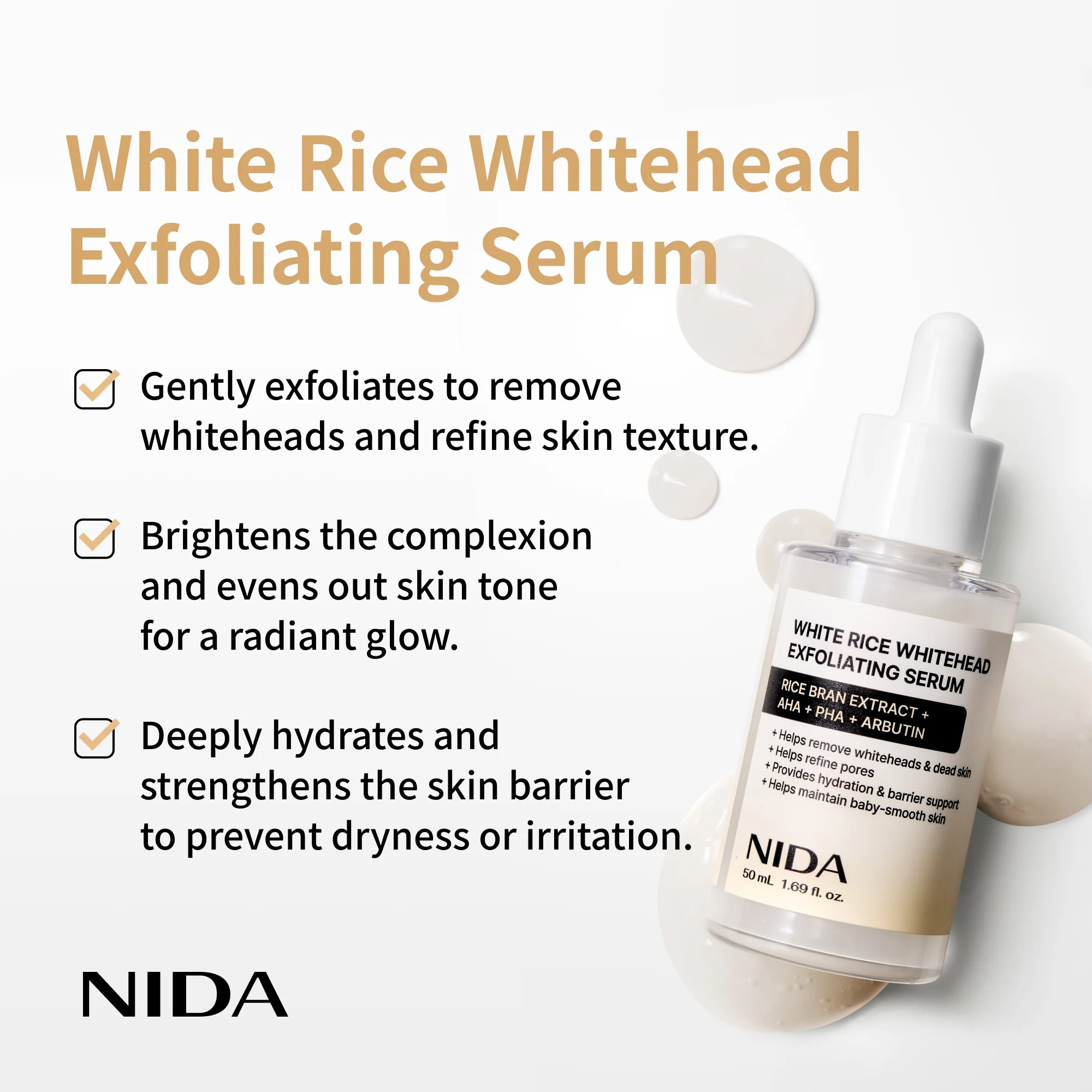 NIDA White Black Exfoliating Serum Duo Bundle - Image 4