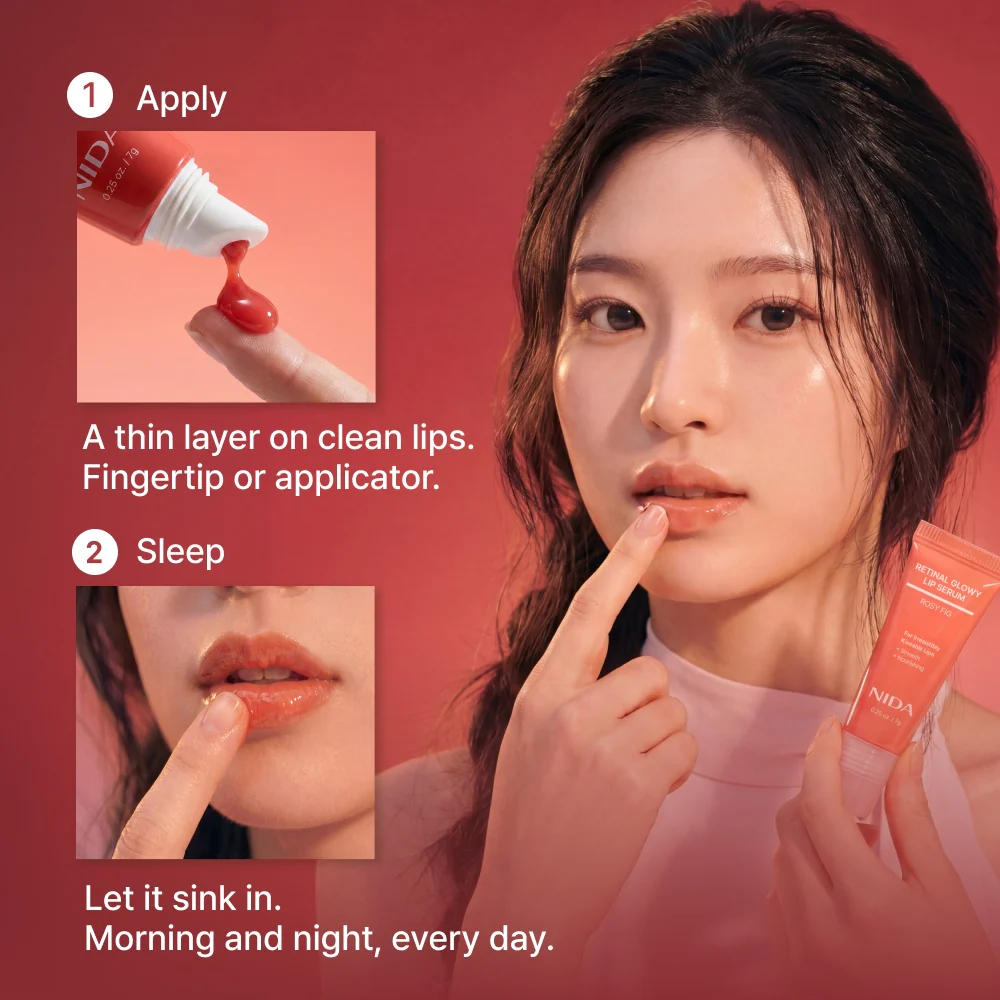 NIDA Retinol Glowy Lip Serum - Image 9