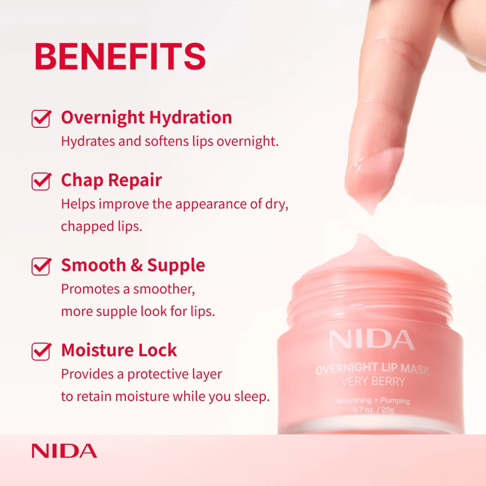 NIDA Ultimate Lip Care Set (Lip Serum + Lip Mask) - Image 4