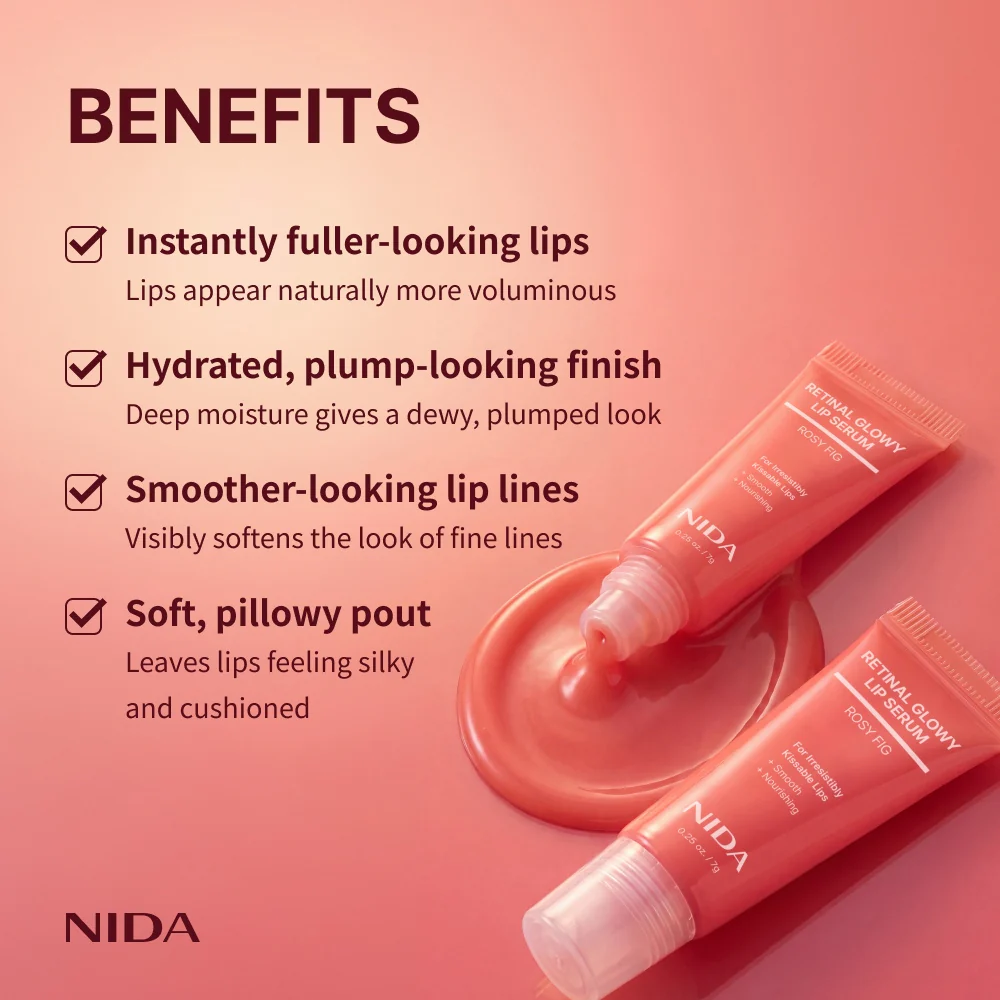 NIDA Retinol Glowy Lip Serum - Image 6